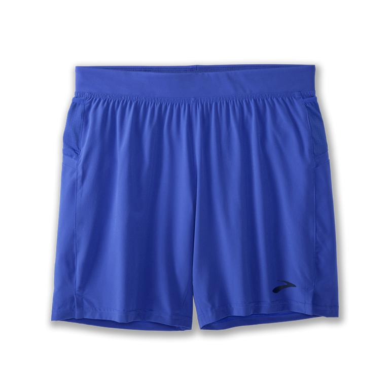 Brooks Sherpa 7 2-In-1 - Mens Running Shorts - Amparo Blue (58209AYSF)